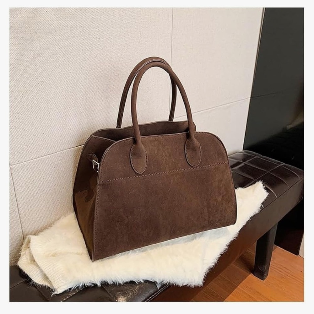 NEW suede tote bag - Picture 3 of 13